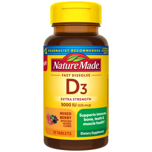 Vitamin D3 5000 IU (125 mcg) Fast Dissolve Tablets
