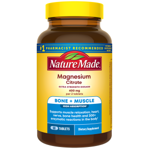Magnesium Citrate Tablets Extra Strength Dosage High Absorption♦ 400 mg Per 2 Tablets