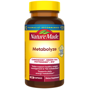 Metabolyze Capsules With Chromium. Green Tea Phytosome & B12